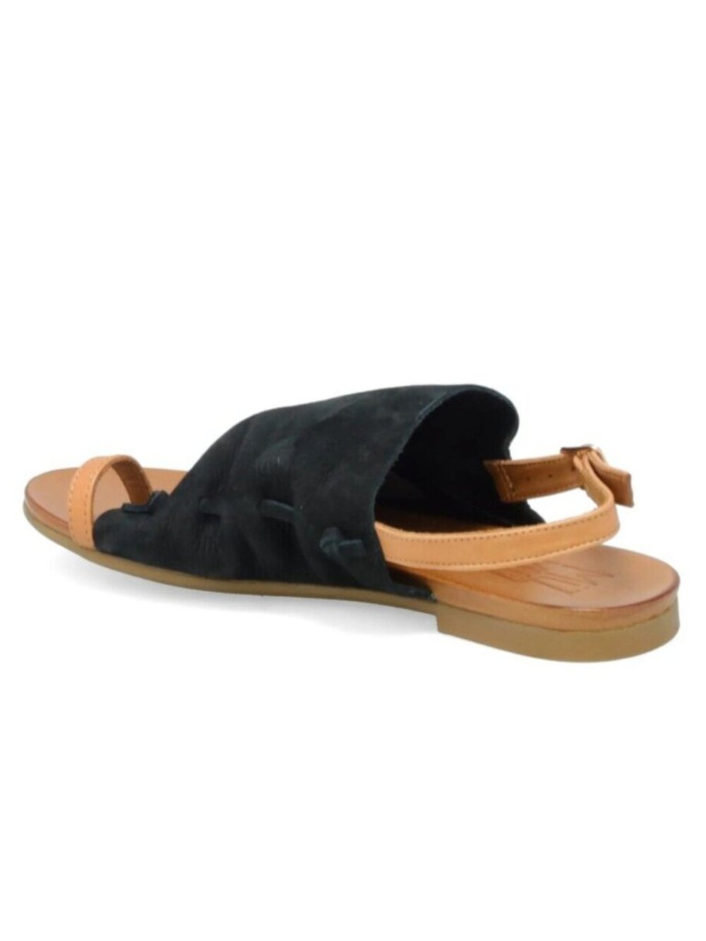 Miz Mooz Rian Women's Leather Slingback Sandals Black EU 40 / Fit Small, US 9 - Picture 2 of 4